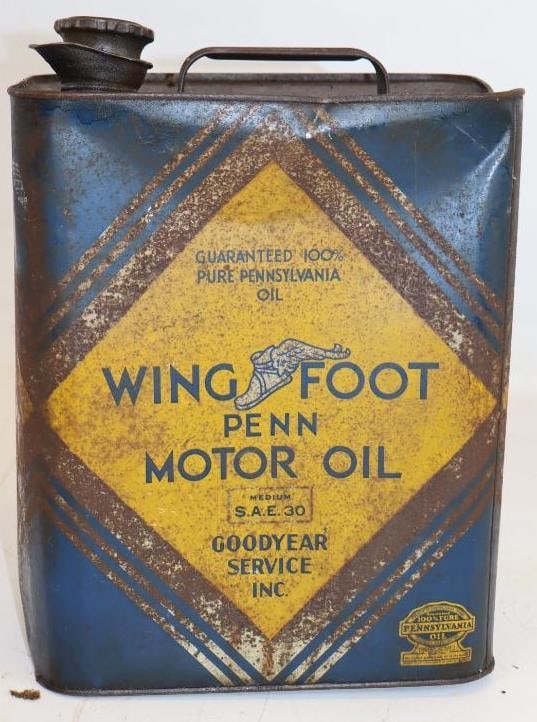 Goodyear Wing Foot Penn 2 Gallon Oil Can (1 of 4)