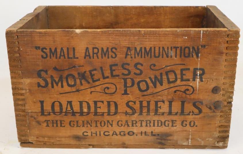 Small Arms Ammunition Smokeless Powder Loaded Shells Wooden Shotgun Shell Shipping Crate: 9.25x9x15.5
