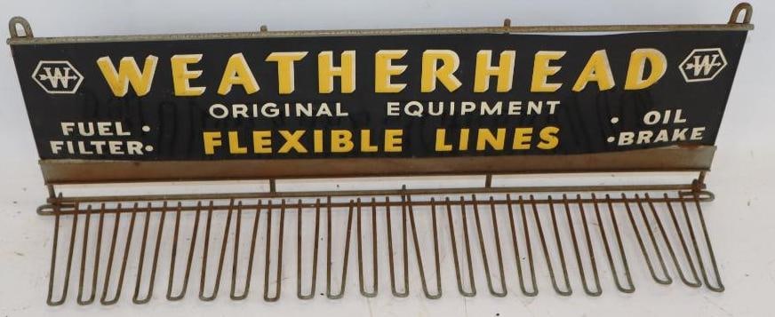 Embossed Weatherhead Flexible Lines Advertising Display Rack Sign (1 of 3)