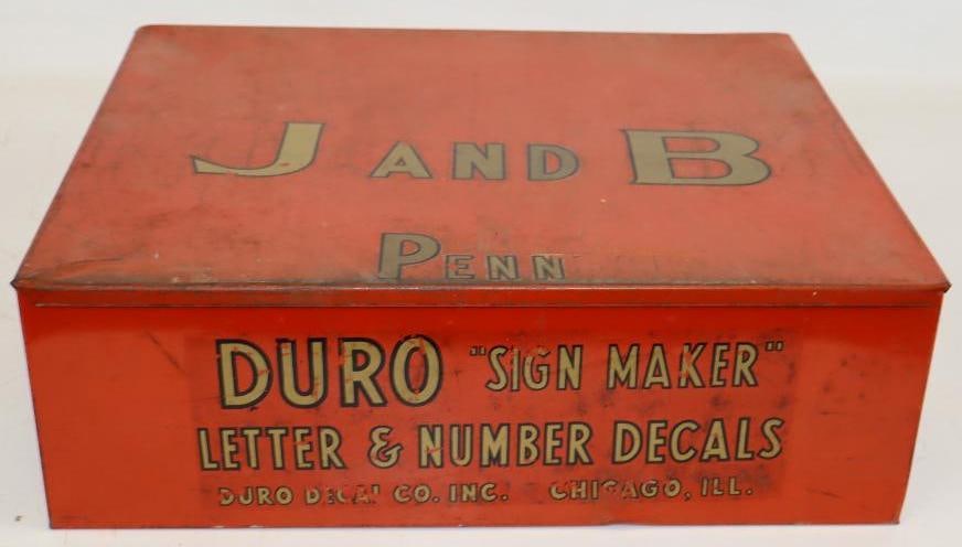Duro Sign Maker Letter And Number Decals Advertising Counter Top Display: 17x14x5.5