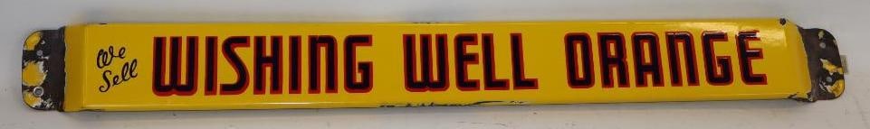 We Sell Wishing Well Orange Soda Porcelain Advertising Door Push (1 of 5)