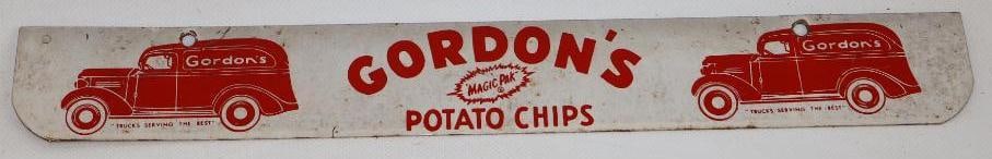 Gordon's Magic Pak Potato Chips Metal Advertising Sign (1 of 2)