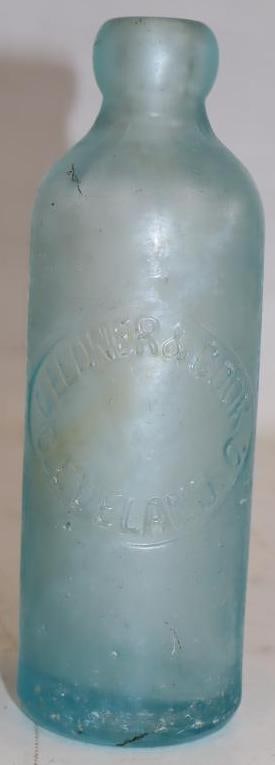 Geldner & Cook Embossed Glass Hutchison  Blob Top Bottle (1 of 3)