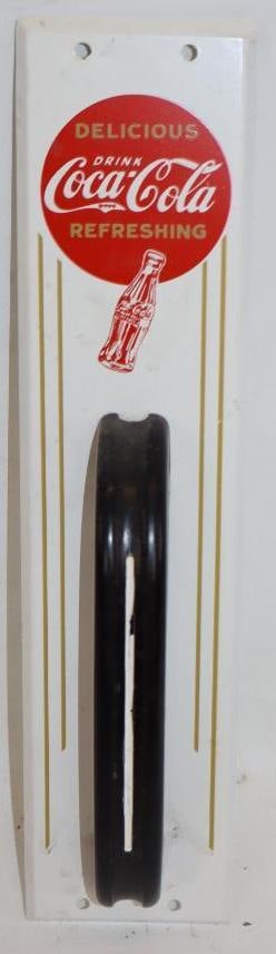 Drink Delicious Refreshing Coca-Cola Metal Advertising Door Pull (1 of 3)