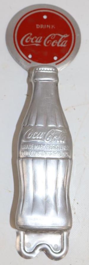 Drink Coca-Cola Bottle Shaped Advertising Door Pull (1 of 3)