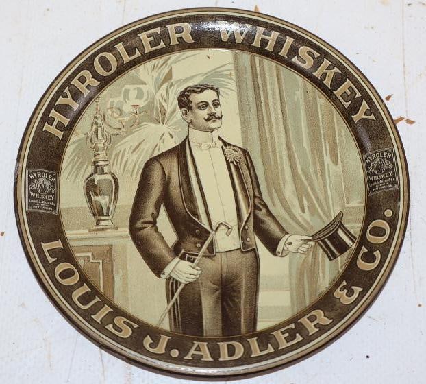 Hyroler Whiskey Advertising Tip Tray (1 of 2)
