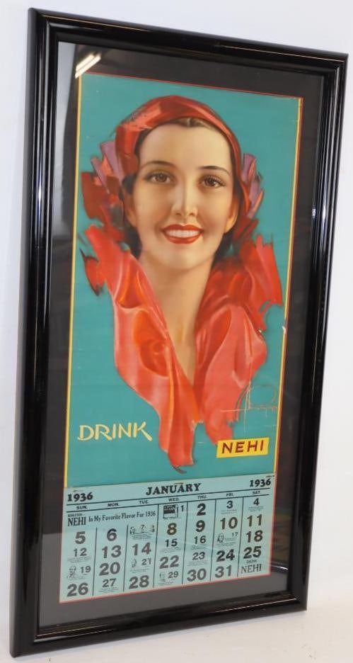 1936 Drink Nehi Soda Framed Calendar (1 of 5)