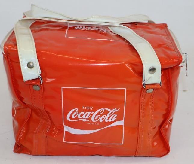 Enjoy Coca-Cola Vinyl Advertising Lunch Bag: 9.5" x 7.5" x 7"