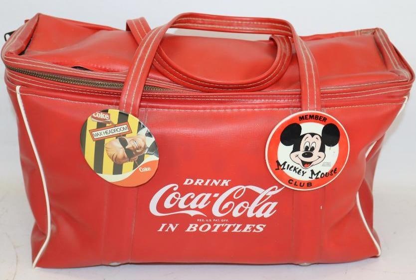 Drink Coca-Cola in Bottles Vinyl Advertising Lunch Bag: 15" x 7" x 8"