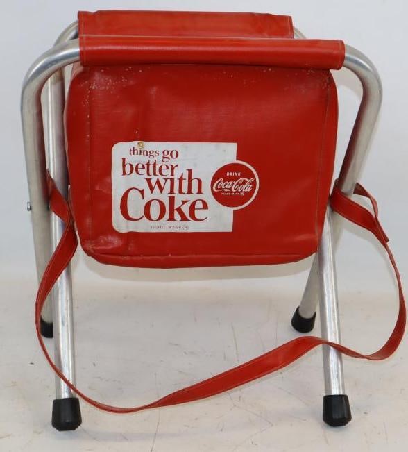 Things Go Better With Coke Vinyl Cooler Seat: 14.5" x 12" x 20"