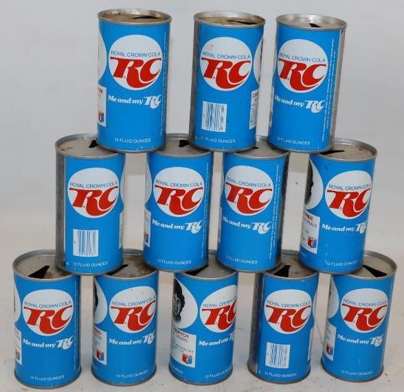 Group of  12 RC Cola 1978 Baseball Soda Cans With Dave Parker (1 of 2)