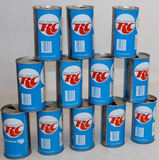 Group of 12 RC Cola 1978 Baseball Soda Cans With Ken Griffey Sr. (1 of 2)