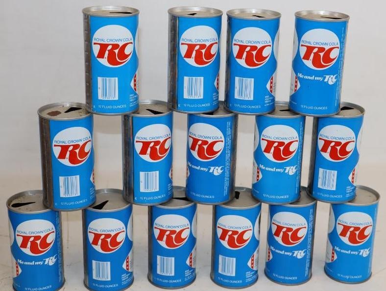 Group of 15 1978 RC Cola NFL Soda Cans With Mean Joe Green (1 of 2)
