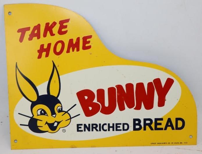 Take Home Bunny Enriched Bread Corner Shaped Door Kick Plate Sign (1 of 2)
