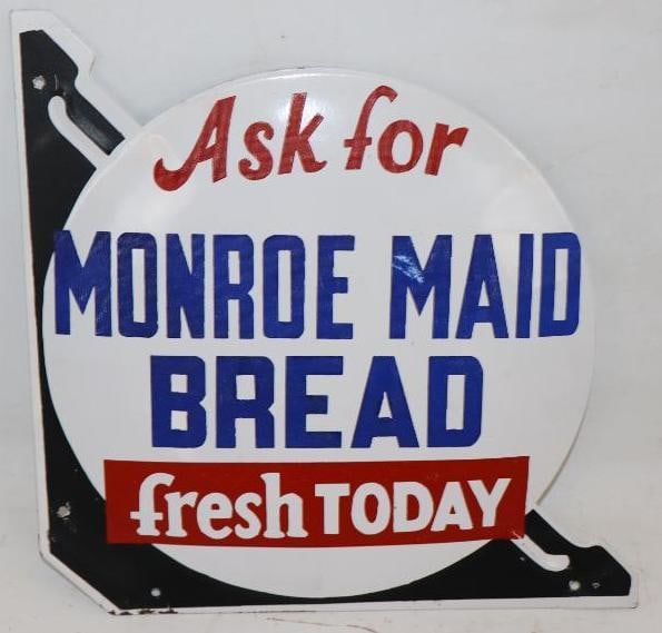 Ask For Munroe Maid Bread Fresh Today Metal Advertising Kick Plate Door Sign (1 of 2)