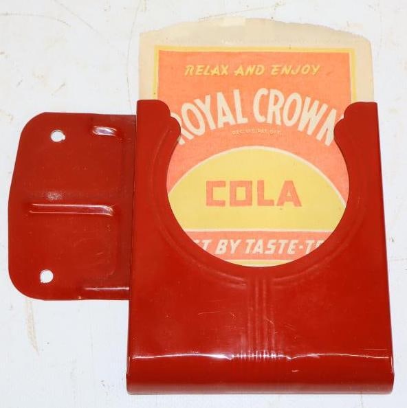 Royal Crown Cola and Double Cola Advertising No Drip Bottle Protectors with Dispenser (1 of 2)