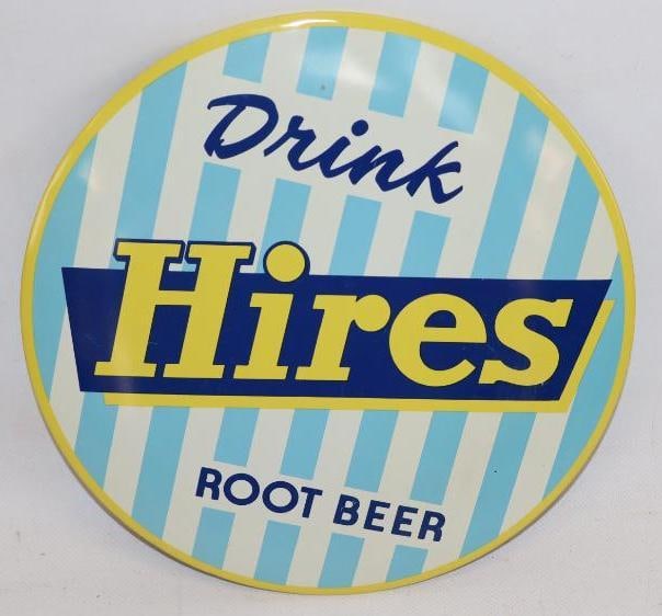 Drink Hires Root Beer TOC Easelback Advertising Sign (1 of 2)