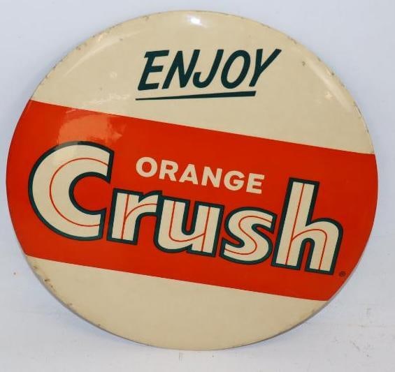 Enjoy Orange Crush Soda TOC Easelback Advertising Sign (1 of 2)