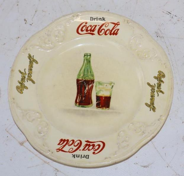 Drink Coca-Cola Refresh Yourself Advertising Plate (1 of 2)