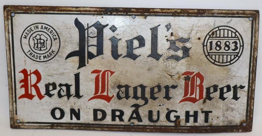Piel's Real Loger Beer On Draft SSP Advertising Sign (1 of 5)
