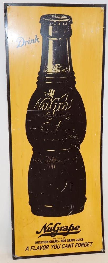 NuGrape Soda Advertising Metal Sign (1 of 5)