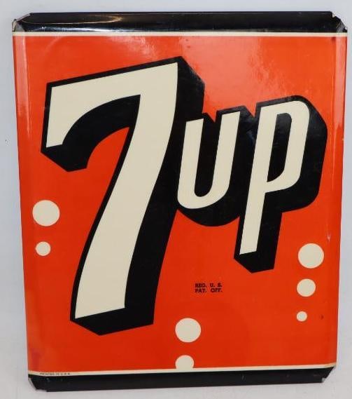 7up TOC Easelback Advertising Sign (1 of 2)