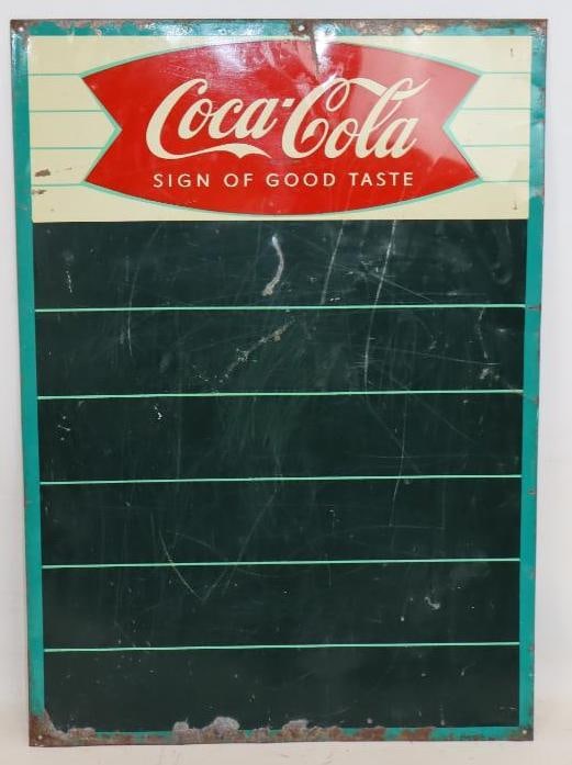 Coca-Cola Sign of Good Taste Fish Tail Advertising Meu Board (1 of 5)