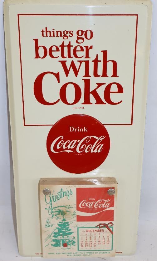 Things Go Better with Coke NOS 1976 Advertising Calendar: 7.5" x 15" x 1.25"