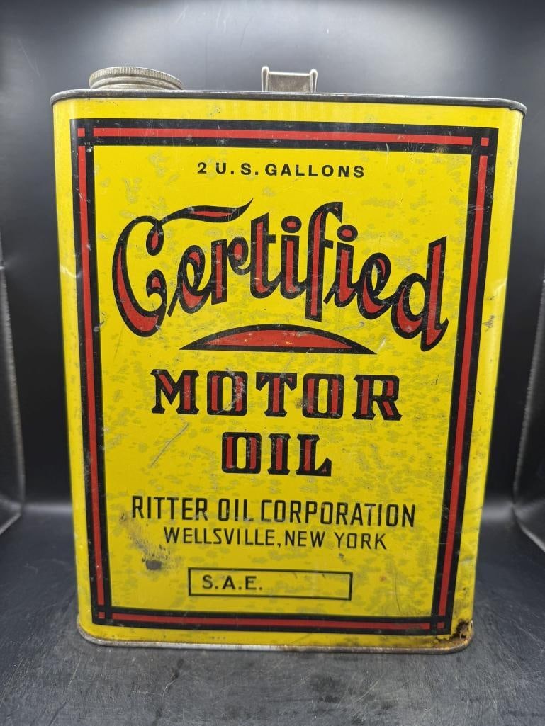 Certified Ritter: Good color, condition throughout, Ritter Oil Corp, Wellsville NY