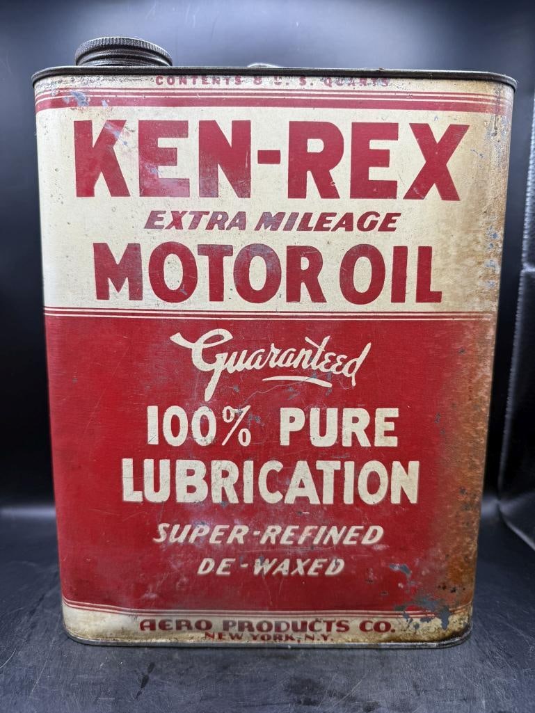 Ken Rex White: Good color, side has heavy condition, Aero Products, New York