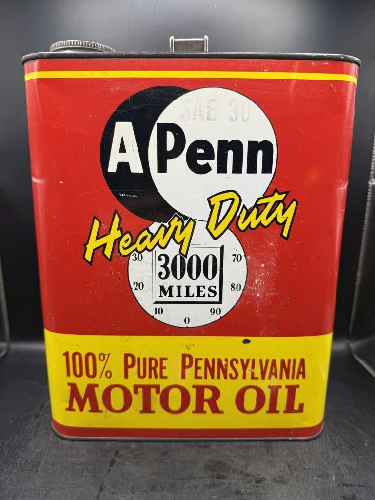 A Penn Heavy: Great color, some condition, A-Penn Oil, Butler PA