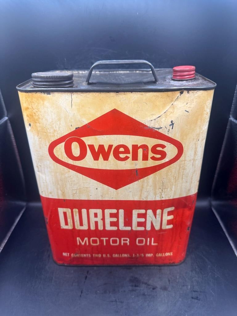 Owens Motor Oil: Bloomington ILL, Good condition, some discoloration