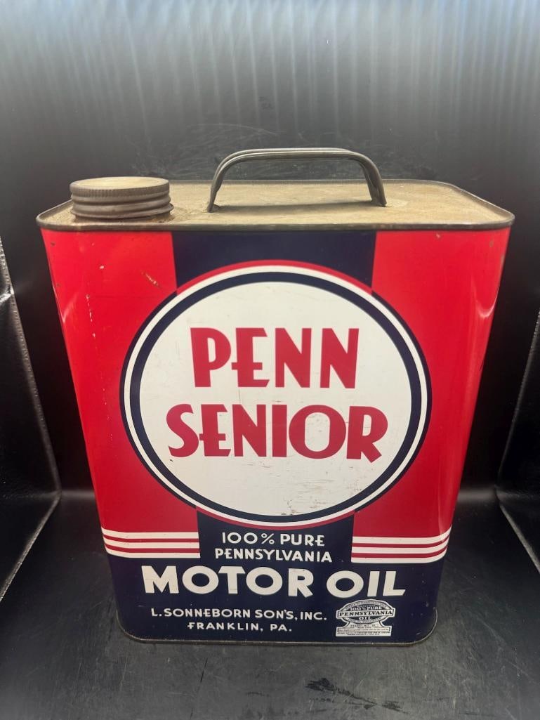 Penn Senior Motor Oil: Franklin PA, Pristine condition, great vibrant colors, clean, minor denting