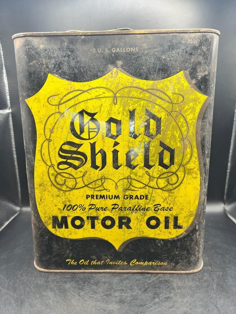 Gold Shield: Fair color, conditioned, rust