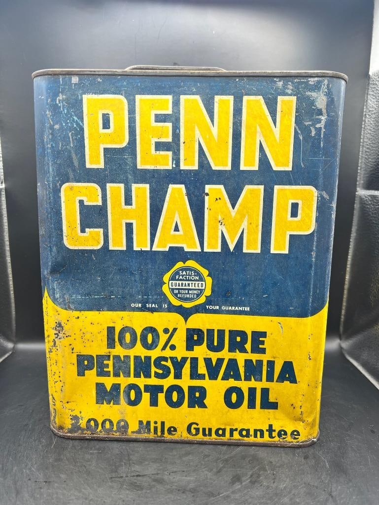 Penn Champ (2): Fair color, fair condition, rust