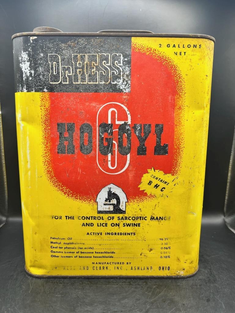 Dr Hess Hogoyl: Good color, fair condition, rust, dent