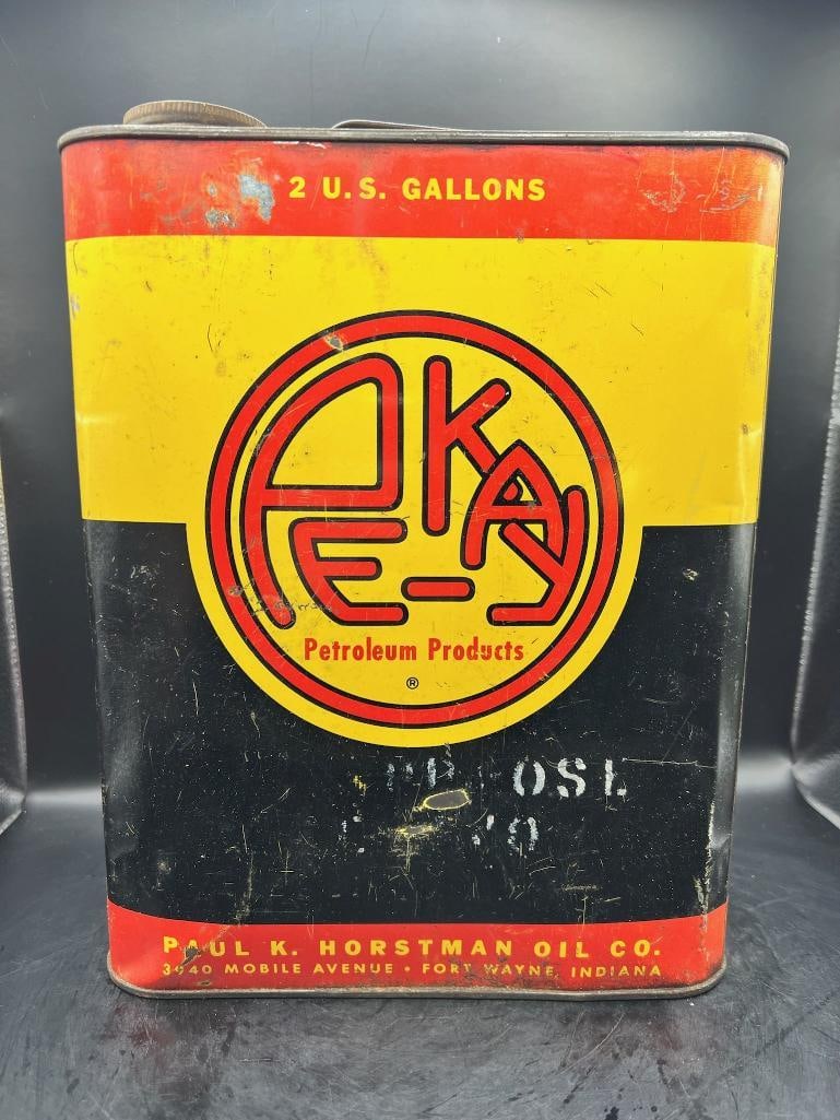 Pekay (3): Fort Wayne, Indiana, good color, scratching, writing etched on one side