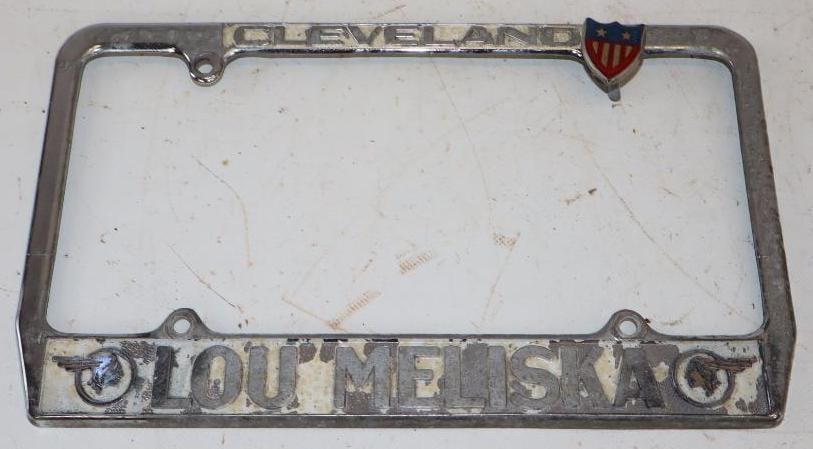 Lou Meliska Cleveland Pontiac Dealership Embossed License Plate Frame (1 of 2)