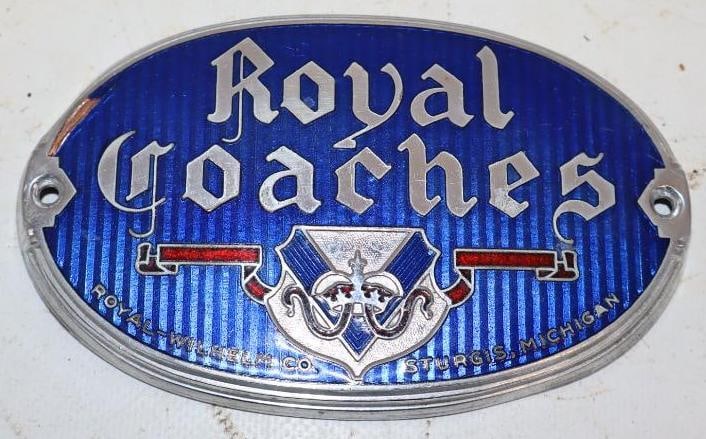 Royal Coaches Cloisonne Bus Radiator Emblem (1 of 2)