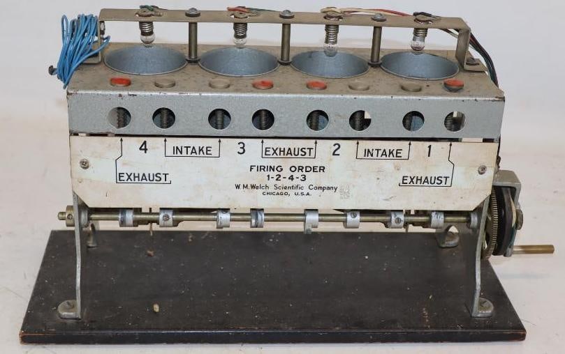 Welch Scientific Company Four Cylinder Intake 1243 Firing Order Demonstration Cutaway (1 of 5)