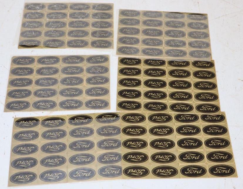 Group of 120 Original Ford Script Decals (1 of 4)