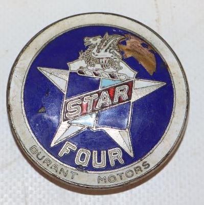 1926 Star Cloisonne Radiator Emblem Badge (1 of 3)