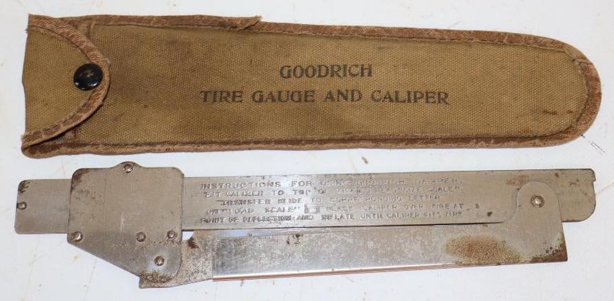 Goodrich Tire Gauge & Caliper in Original Canvas Pouch (1 of 3)