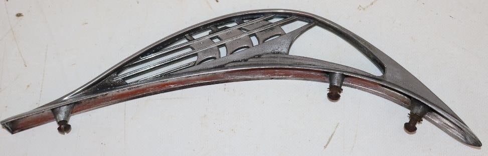 1937 Plymouth Hood Ornament: 11.75" x 2.5" x .75"
