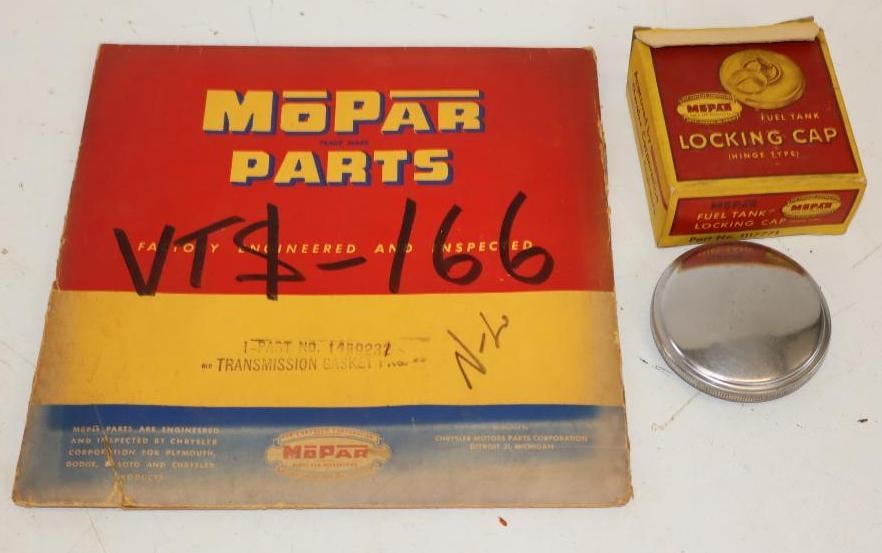 Group of 2 Mopar Locking Fuel Cap & Transmission Gasket in Original Boxes (1 of 4)