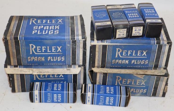 Group of 46 Reflex Sparkplugs in Original Boxes (1 of 3)