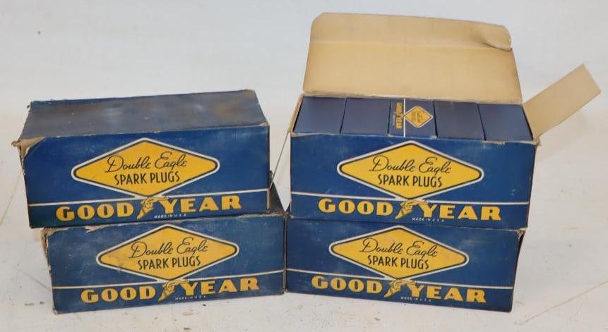 Group of 40 Double Eagle Goodyear Spark Plugs #36 in Original Boxes (1 of 4)
