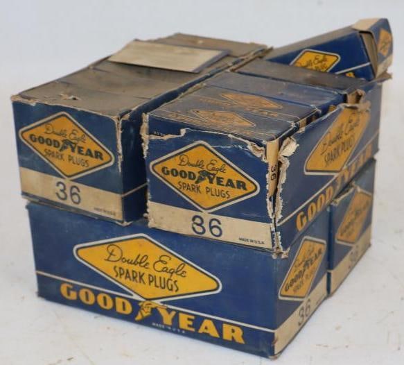 Group of 40 Double Eagle Goodyear Spark Plugs #36 in Original Boxes (1 of 3)