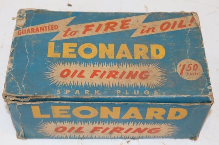 Group of 10 Leonard Spark Plugs in Original Boxes (1 of 3)
