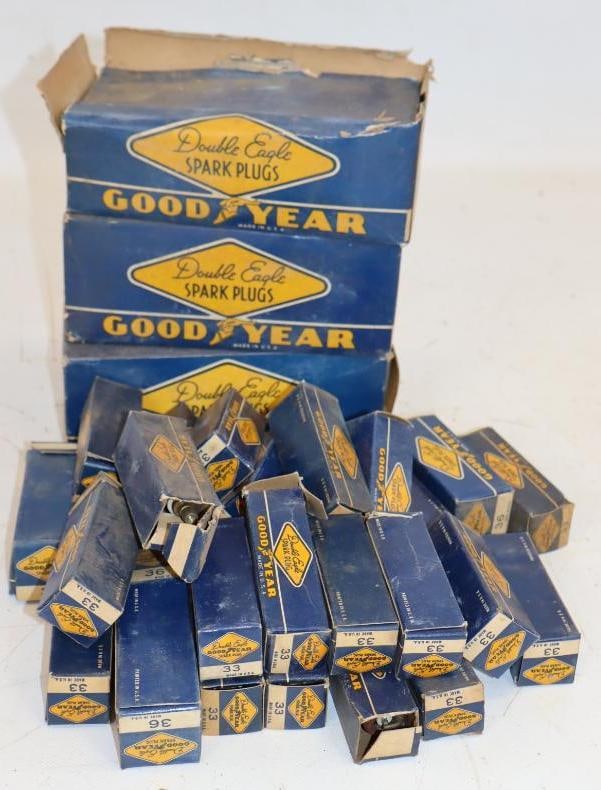 Group of 50 Double Eagle Goodyear #33 & #36 Spark Plugs in Original Boxes (1 of 4)